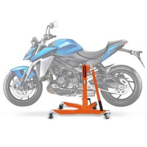 Sentralstativ egnet for Suzuki GSX-S 950 22-25 oransje motorsykkeljekk ConStands Power-Classic