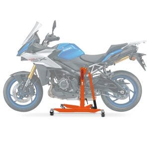 Sentralstativ egnet for Suzuki GSX-S 1000 GX 2024 oransje motorsykkeljekk ConStands Power-Classic