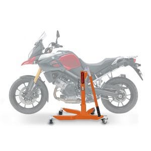 Sentralstativ egnet for Suzuki V-Strom 1000 14-19 oransje motorsykkeljekk ConStands Power-Classic