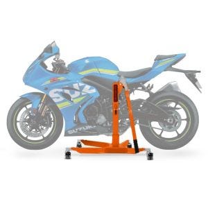 Sentralstativ egnet for Suzuki GSX-R 1000 17-21 oransje motorsykkeljekk ConStands Power-Classic