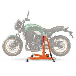 Sentralstativ egnet for Kawasaki Z 650 RS 22-24 oransje motorsykkeljekk ConStands Power-Classic NYHET