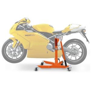Sentralstativ egnet for Ducati 749 / 999 03-07 oransje motorsykkeljekk ConStands Power-Classic