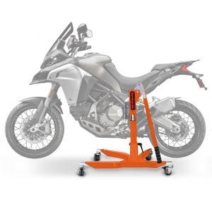 Sentralstativ egnet for Ducati Multistrada 1200 Enduro 16-18 oransje motorsykkeljekk ConStands Power-Classic