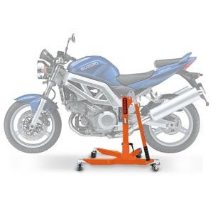 Sentralstativ egnet for Suzuki SV 650 / S 03-08 oransje motorsykkeljekk ConStands Power-Classic
