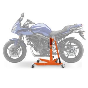 Sentralstativ egnet for Yamaha FZ6 / Fazer / S2 04-10 oransje motorsykkeljack ConStands Power-Classic