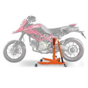 Sentralstativ egnet for Ducati Hypermotard 796 / 1100 / Evo 07-12 oransje motorsykkeljekk ConStands Power-Classic