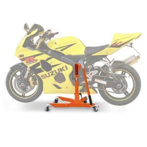 Sentralstativ egnet for Suzuki GSX-R 600 / 750 04-05 oransje motorsykkeljekk ConStands Power-Classic