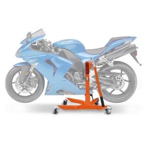 Sentralstativ egnet for Kawasaki ZX-10R 06-07 oransje motorsykkeljekk ConStands Power-Classic