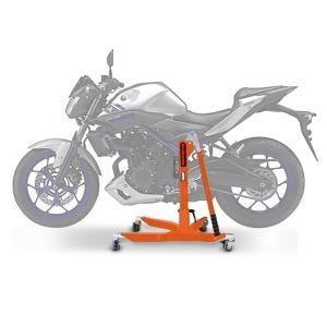Sentralstativ egnet for Yamaha MT-03 16-22 oransje motorsykkeljack ConStands Power-Classic