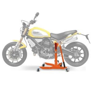 Sentralstativ egnet for Ducati Scrambler 1100 / Special / Sport 18-25 oransje motorsykkeljekk ConStands Power-Classic
