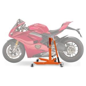 Sentralstativ egnet for Ducati Panigale V4 / S 18-24 oransje motorsykkeljekk ConStands Power-Classic