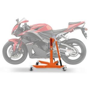 Sentralstativ egnet for Honda CBR 600 RR 07-16 oransje motorsykkeljekk ConStands Power-Classic