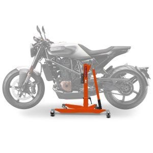 Sentralstativ egnet for Husqvarna Vitpilen 701 18-20 Oransje motorsykkeljekk ConStands Power-Classic