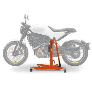 Sentralstativ egnet for Husqvarna Vitpilen 401 17-24 Oransje motorsykkeljekk ConStands Power-Classic