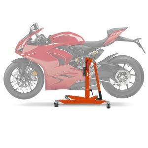 Sentralstativ egnet for Ducati Panigale V2 20-24 oransje motorsykkeljekk Power-Classic ConStands NYHET