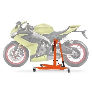Sentralstativ egnet for Aprilia RS 660 20-24 oransje motorsykkeljekk ConStands Power-Classic NYHET