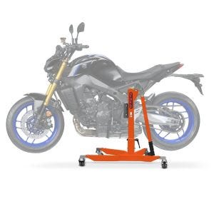 Sentralstativ egnet for Yamaha MT-09 21-23 oransje motorsykkeljekk ConStands Power-Classic NYHET