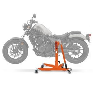 Sentralstativ egnet for Honda Rebel 500 CMX 17-24 oransje motorsykkeljekk ConStands Power-Classic NYHET