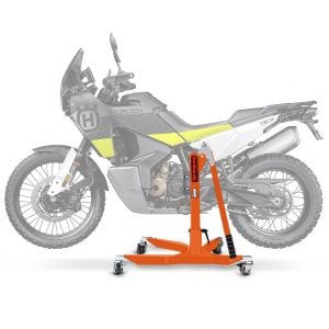 Sentralstativ egnet for Husqvarna Norden 901 21-25 oransje motorsykkeljekk ConStands Power-Classic