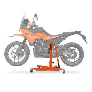 Sentralstativ egnet for KTM 390 Adventure X 2025 ConStands oransje motorsykkeljekk Power-Classic