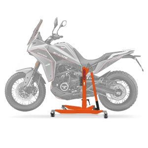 Sentralstativ egnet for Moto Morini X-Cape 650 21-24 oransje motorsykkeljekk ConStands Power-Classic
