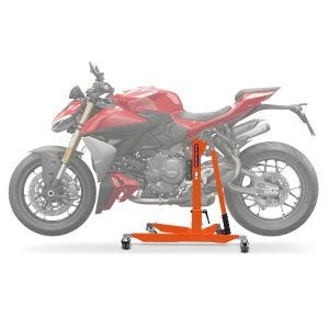 Sentralstativ egnet for Ducati Streetfighter V2/S 2025 oransje motorsykkeljekk ConStands Power-Classic