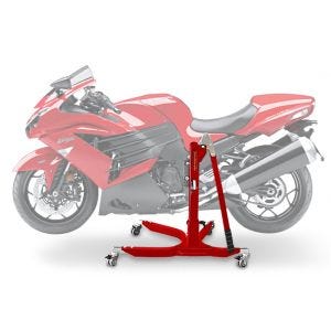 Sentralstativ egnet for Kawasaki ZZR 1400 06-20 motorsykkeljekk ConStands Power-Classic