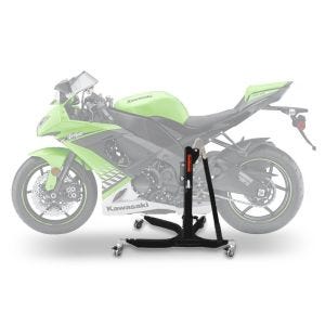 Sentralstativ egnet for Kawasaki ZX-10R 08-10 svart motorsykkeljekk ConStands Power-Classic NYHET