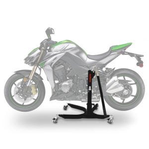 Sentralstativ egnet for Kawasaki Z 1000 14-20 svart motorsykkeljekk ConStands Power-Classic