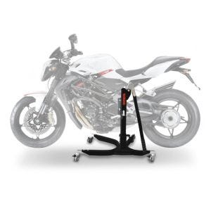 Sentralstativ egnet for MV Agusta Brutale 1078 RR 2009 svart motorsykkeljekk ConStands Power-Classic