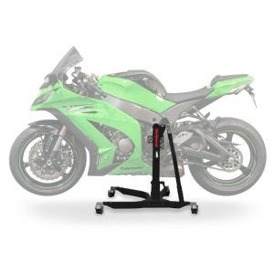 Sentralstativ egnet for Kawasaki ZX-10R 11-15 svart motorsykkeljekk ConStands Power-Classic