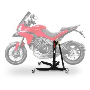 Sentralstativ egnet for Ducati Multistrada 1200 10-14 svart motorsykkeljekk ConStands Power-Classic