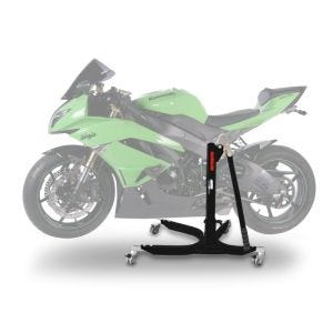 Sentralstativ egnet for Kawasaki ZX-6R 09-20 svart motorsykkeljekk ConStands Power-Classic