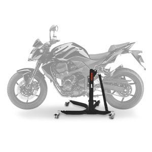 Sentralstativ egnet for Kawasaki Z 750 / R 07-12 svart motorsykkeljekk ConStands Power-Classic