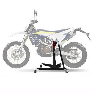 Sentralstativ egnet for Husqvarna 701 Enduro 16-24 svart motorsykkeljekk ConStands Power-Classic