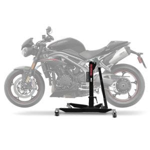 Zentralständer für Triumph Speed Triple RS 18-20 schwarz matt Motorradheber Power-Classic ConStands_1