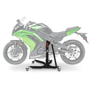 Sentralstativ egnet for Kawasaki ER-6f 12-16 svart motorsykkeljekk ConStands Power-Classic