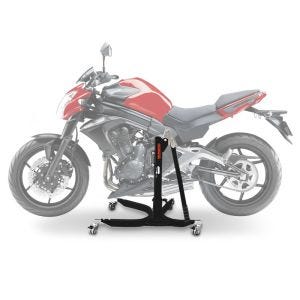 Sentralstativ egnet for Kawasaki ER-6n 12-16 svart motorsykkeljekk ConStands Power-Classic