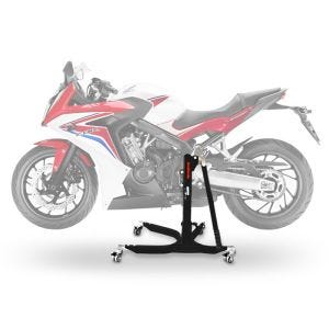 Sentralstativ egnet for Honda CBR 650 F 14-18 svart motorsykkeljekk ConStands Power-Classic