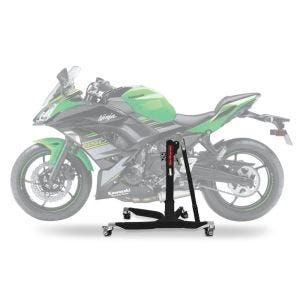 Sentralstativ egnet for Kawasaki Ninja 650 17-24 svart motorsykkeljekk ConStands Power-Classic