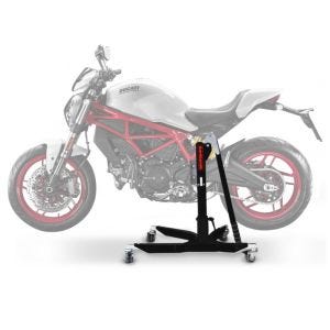 Sentralstativ egnet for Ducati Monster 797 17-20 svart motorsykkeljekk ConStands Power-Classic