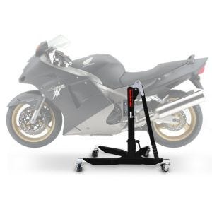 Sentralstativ egnet for Honda CBR 1100 XX 97-07 svart motorsykkeljekk ConStands Power-Classic