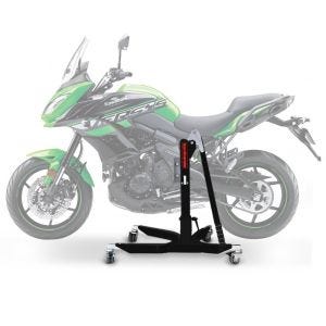 Sentralstativ egnet for Kawasaki Versys 650 06-25 svart motorsykkeljekk ConStands Power-Classic