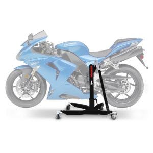 Sentralstativ egnet for Kawasaki ZX-10R 06-07 svart motorsykkeljekk ConStands Power-Classic