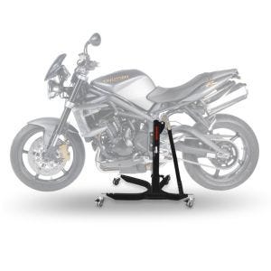 Sentralstativ egnet for Triumph Street Triple / R 07-22 svart motorsykkeljekk ConStands Power-Classic