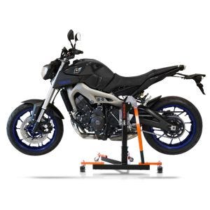 Manøvreringshjelp egnet for Yamaha MT-09 2013-2020 oransje - for garasje, sidestativ og hovedstativ, 300 kg