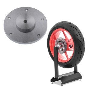 Adapter egnet for BMW R 1200 GS 04-18 hjulbalanser og dekkskifter + hjulbalanser ConStands WU-1 Dekkbalanser svart