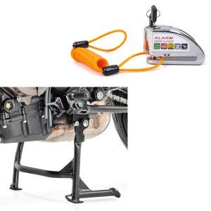 Set Hauptständer ConStands und Bremsscheibenschloss Alarm mit Erinnerungskabel Tourtecs für Yamaha MT-07 13-19, MT-07 Tracer 16-19_1