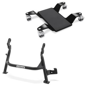 Hauptständer + Rangierhilfe für Kawasaki Versys 650 06-14 Constands Rangierplatte schwarz_0