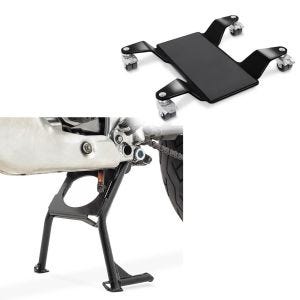 Hauptständer + Rangierhilfe für Honda Africa Twin XRV 750 93-03 Constands Rangierplatte schwarz_0